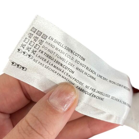 En Saison Cognac Sveta Puff Sleeve Tie Front Cotton Midi Dress Womens XS - Picture 7 of 8